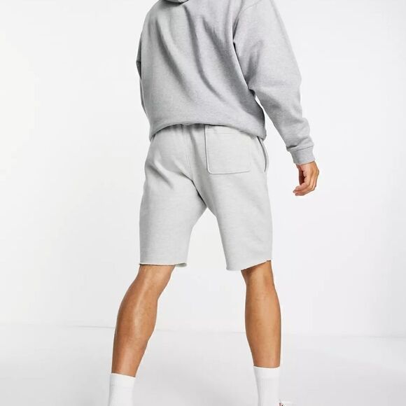 Champion Reverse Weave Classic Logo Fleece Shorts Grey Extra Small XS New - Picture 7 of 9